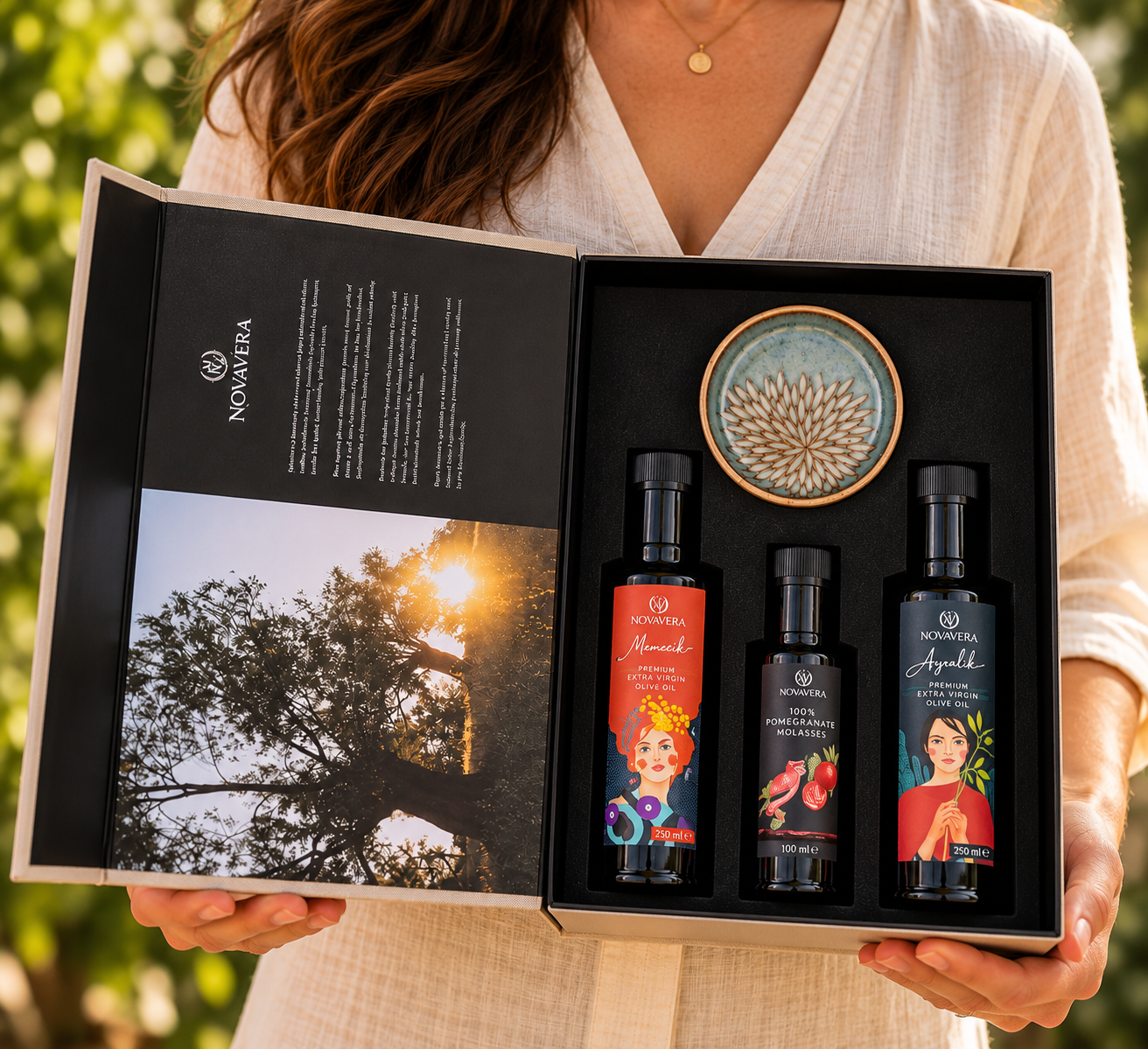Nova Vera Premium Olijfolie Geschenkset – Luxe Cadeauset - Afbeelding 2