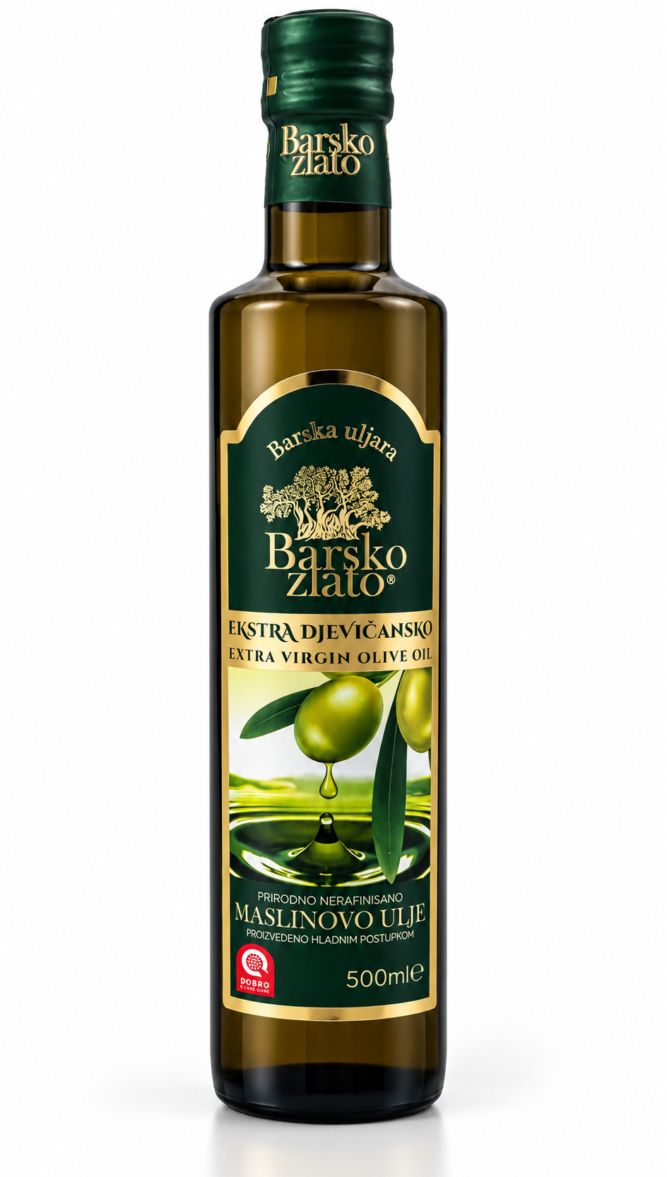 Barsko Zlato – Extra Vierge Olijfolie uit Montenegro 250/500 ml