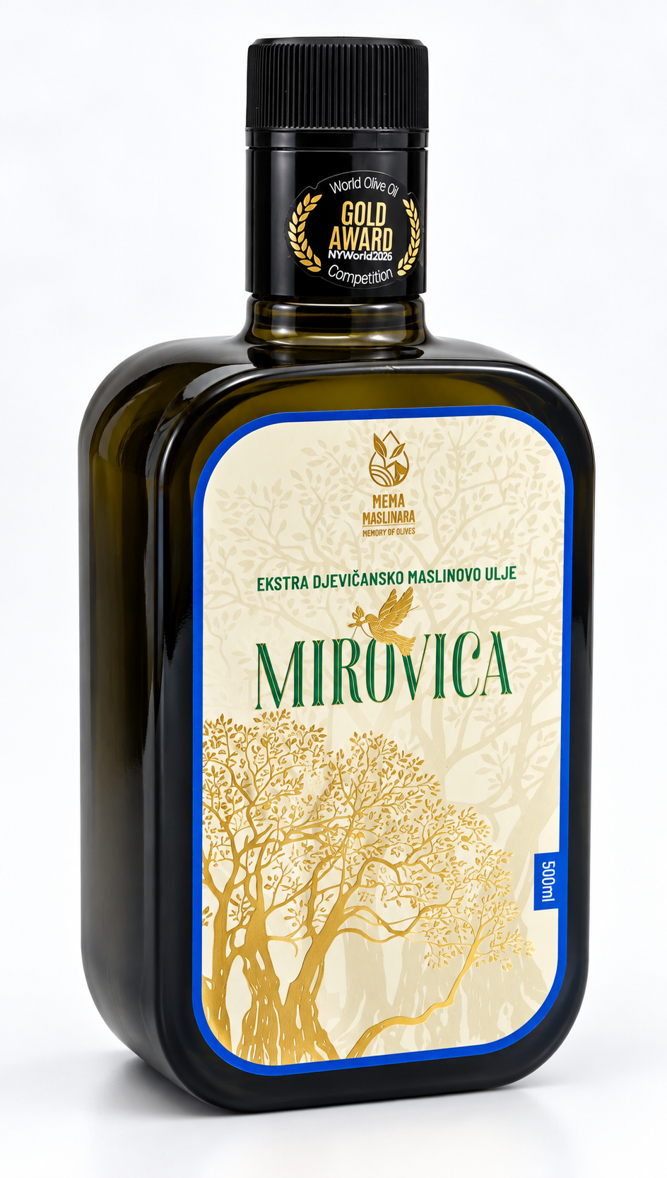 Mirovica 500 ml – Premium Extra Vierge Olijfolie uit Montenegro