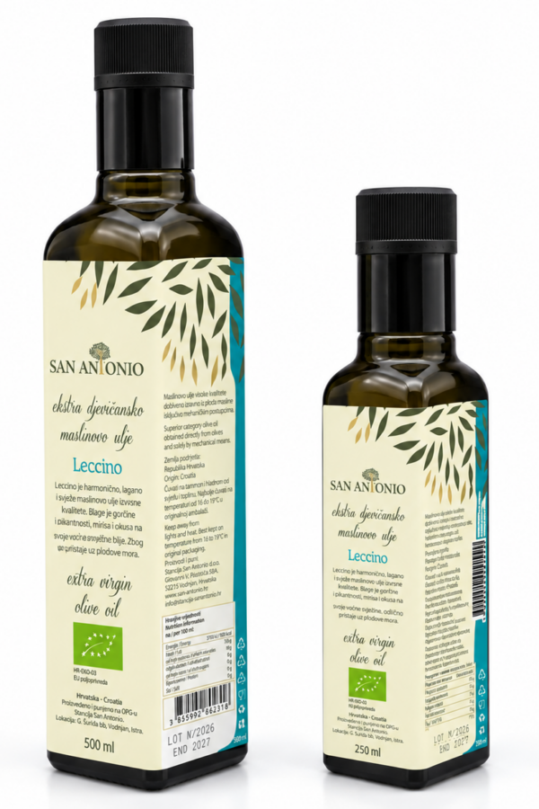 San Antonio Leccino – Biologische Extra Vierge Olijfolie 250 / 500 ml