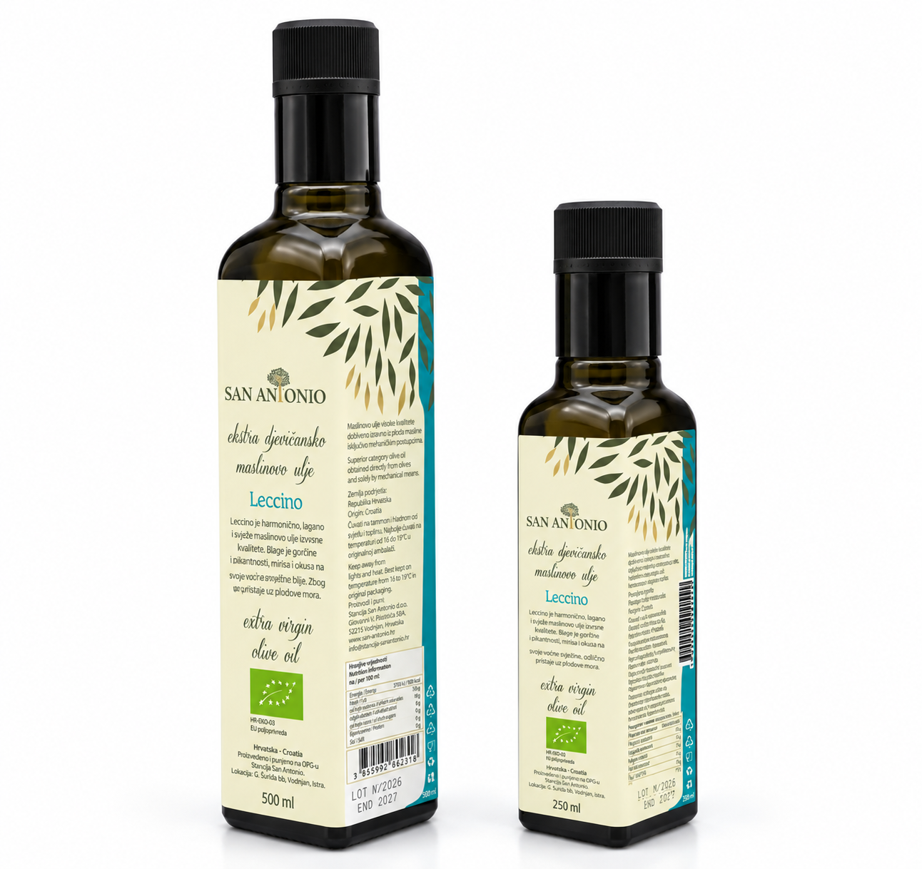San Antonio Leccino – Biologische Extra Vierge Olijfolie 250 / 500 ml