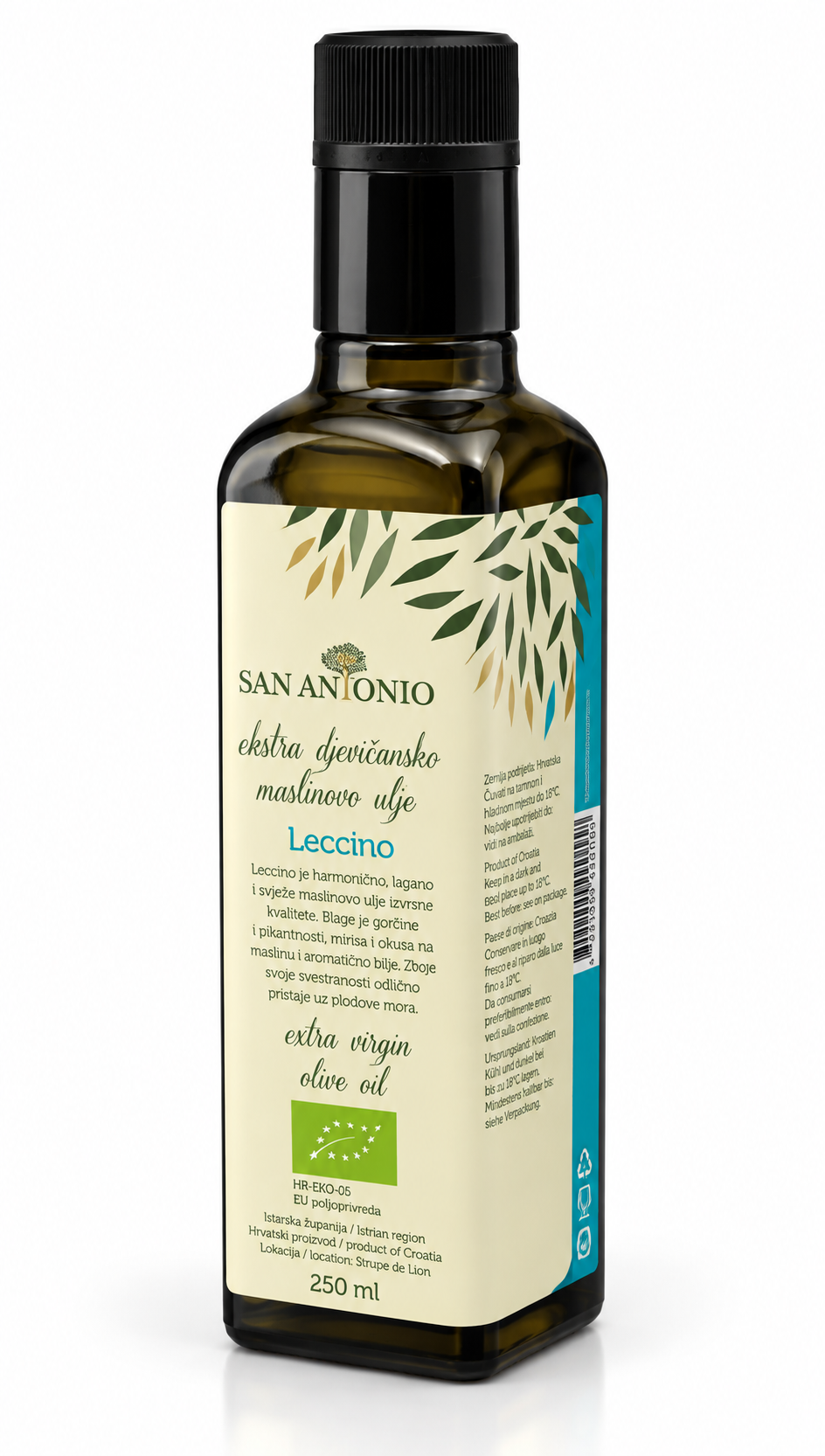 San Antonio Leccino – Biologische Extra Vierge Olijfolie 250 / 500 ml - Afbeelding 2